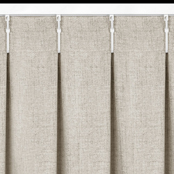 Zavjesa s lanenim tkanjem s melange efektom, 125x270 cm FLEX 1:1,5 - Jula