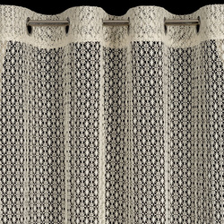 Bež mrežasta zavjesa, nije potrebno glačanje, 140x250 cm, MIRELLA