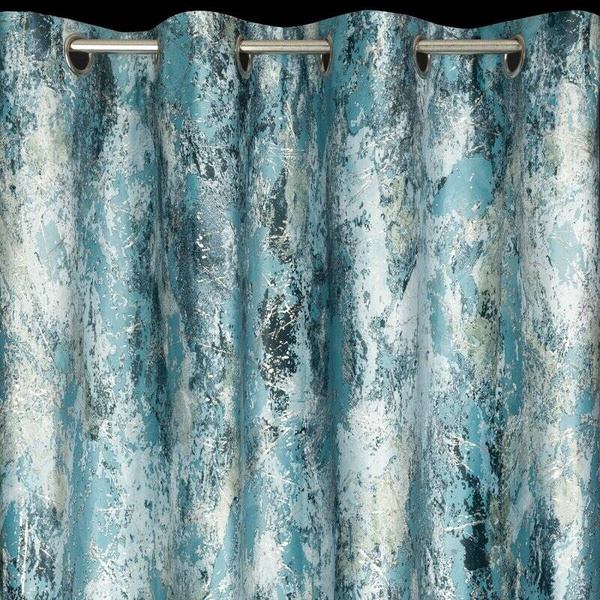 Baršunasta zavjesa sa srebrnim uzorkom, 140x250 cm - MALIA