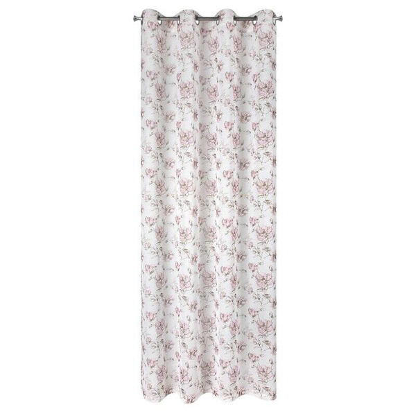 Zavjesa Amber 140x250 od mat etamina sa oslikanim cvjetnim uzorkom