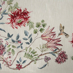 Stolnjak izrađen od debljeg goblena sa ženil koncem sa motivom cvijeća 100x100