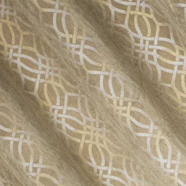 Zavjesa od baršuna sa osjenčanim srebrnim i zlatnim uzorkom u boho stilu 140x250 Areta