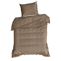 Premium prugasta posteljina za apartmane od pamučnog satena 140x200