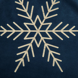 Božićni nadstolnjak za stol 40x140 cm, baršun ukrašen pahuljicama