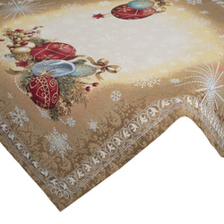 Tapiserijski stolnjak 140x180 cm ukrašen božićnim motivom