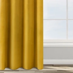 Zavjesa od jednobojnog mekog baršuna trakasta 140x270 cm ružičasta ROSA