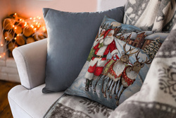 Tapiserijska jastučnica 45x45 cm pamučna s božićnim motivom GOB