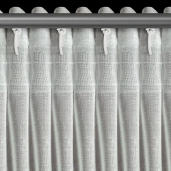 Krem zavjesa od mat gaze ukrašena vezom s dodatkom zlatnog konca, traka 140x270 cm - AURELIA