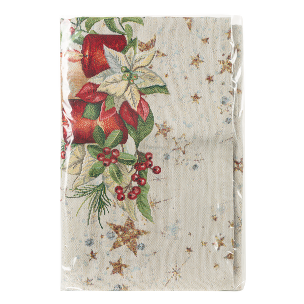 Tapiserijski nadstolnjak 45x140 cm ukrašen božićnim motivom
