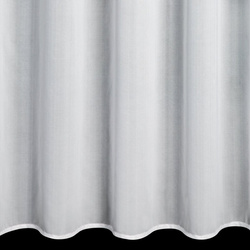 Bijela šifonska zavjesa ukrašena trodimenzionalnim ružama, 350x160 cm - DIANA