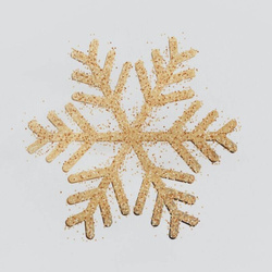 Božićna posteljina s pahuljama 220x200 od visokokvalitetnog pamučnog satena ANGLEL 01