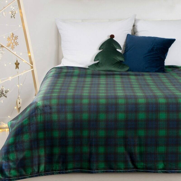 Božićna deka s motivom zelene kocke 150x200 Star