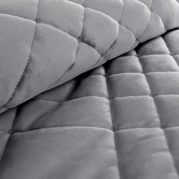 Baršunasti prekrivač za krevet 240x220 cm s geometrijskim šavovima RIA 6