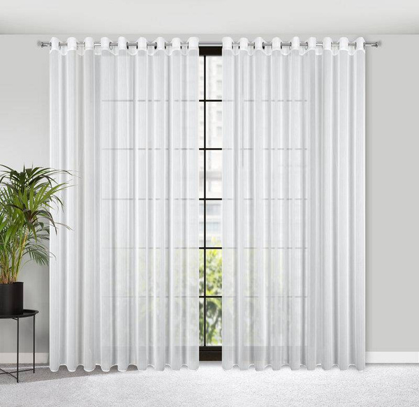 Zavjesa od glatke tkanine prirodnog izgleda 300x260 Kalia