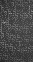 Zavjesa sa srebrnim geometrijskim printom 140x250 Evi