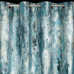 Baršunasta zavjesa sa srebrnim uzorkom, 140x250 cm - MALIA