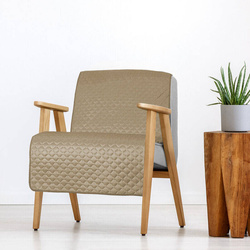 Pokrivač za fotelju 70x160 prošiven u geometrijskom uzorku metodom vrućeg prešanja Dimon