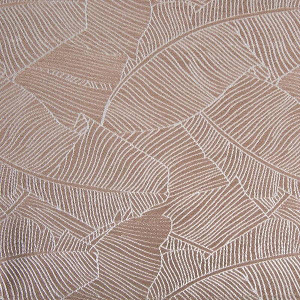 Bež stolnjak 140x180 sa jacquard uzorkom listova banane Isla