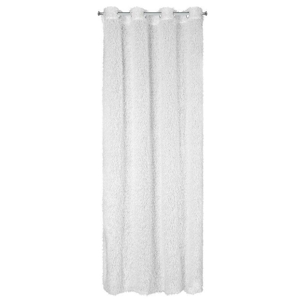 Zavjesa 140x250 MARION ukrašena dlakavim dodatkom