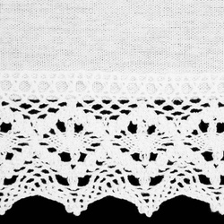 Zavjesa CLARIE na traci 150x30 cm bijela