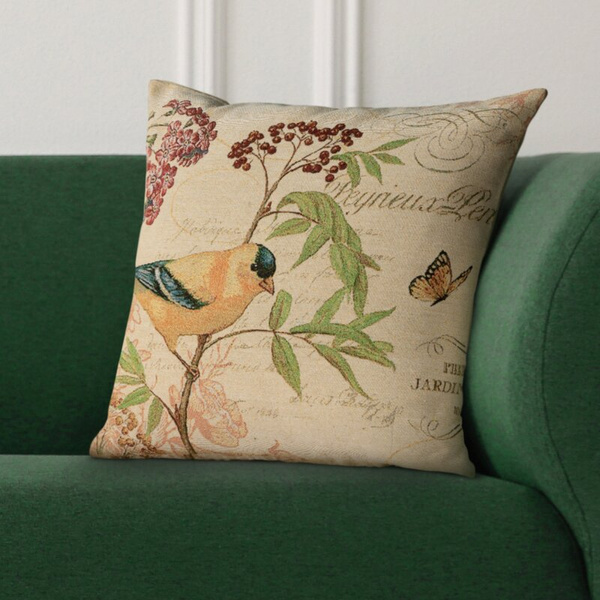 Jacquard jastučnica GOBELIN s motivom egzotične biljke 45x45