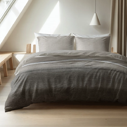 Posteljina od flanela 240x220 siva, mekana na dodir Stone Stripe