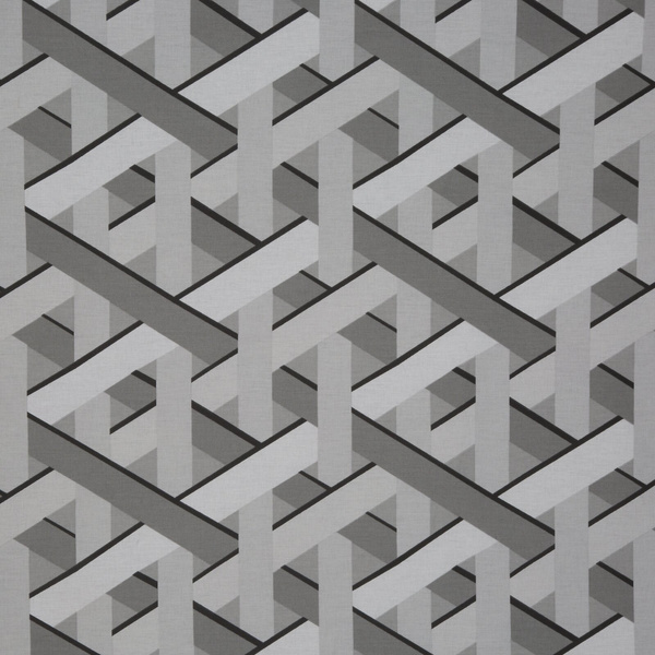 Set pamučne posteljine sa geometrijskim uzorkom 220x200 Sara 28 siva