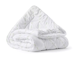 SET poplun i jastuk od bambusa u bijeloj boji 140X220 cm i jastuk 60x70 cm