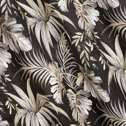 Zavjesa od mekog baršuna s printom egzotičnog lišća 140x250 cm Megi