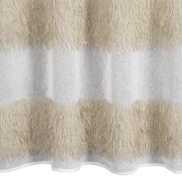 Zavjesa 140x250 od gaze ukrašena moher koncem Margaret 3