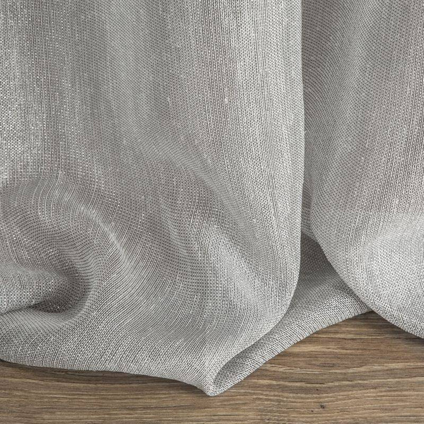 Zavjesa sa sjajnim koncem 140x250 cm siva boja Elicia
