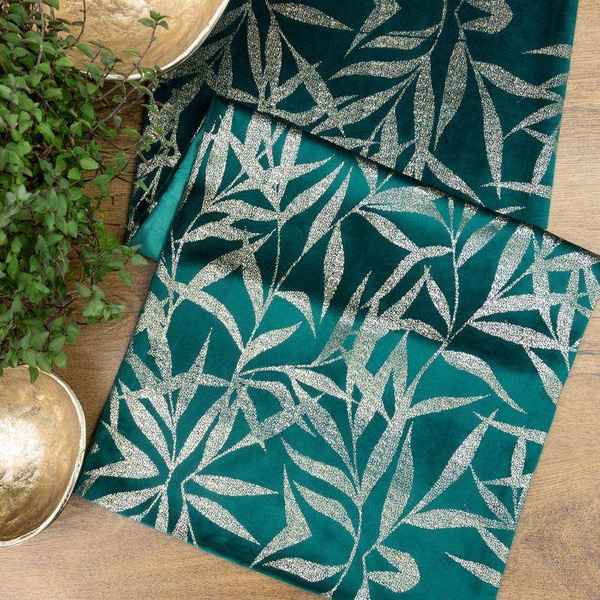 Baršunasti nadstolnjak s nježnim svijetlozlatnim grančicama 35 x 140 Blink 15 