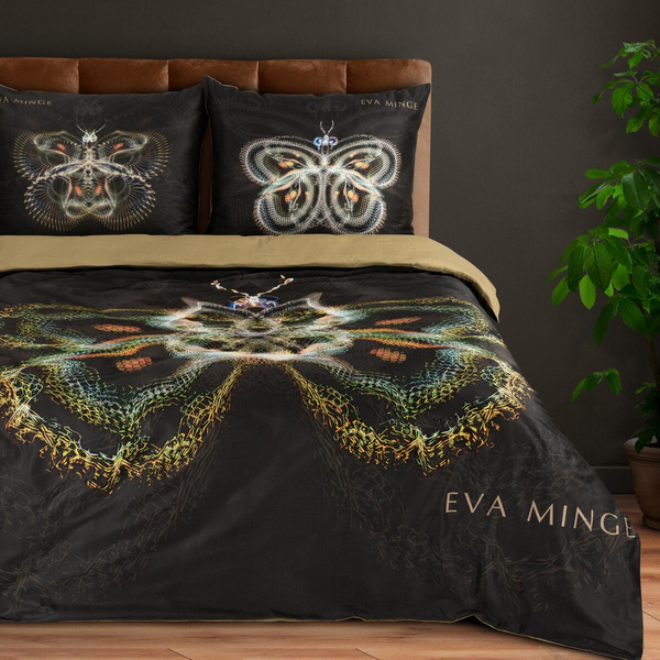 Ekskluzivna posteljina 220x200 od najkvalitetnijeg pamučnog macosatina s printom leptira Eva Minge 11
