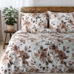 Posteljina 160x200 cm od pamučnog satena s cvjetnim uzorkom SPRING