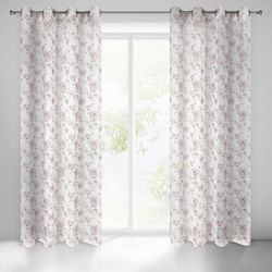 Zavjesa Amber 140x250 od mat etamina sa oslikanim cvjetnim uzorkom