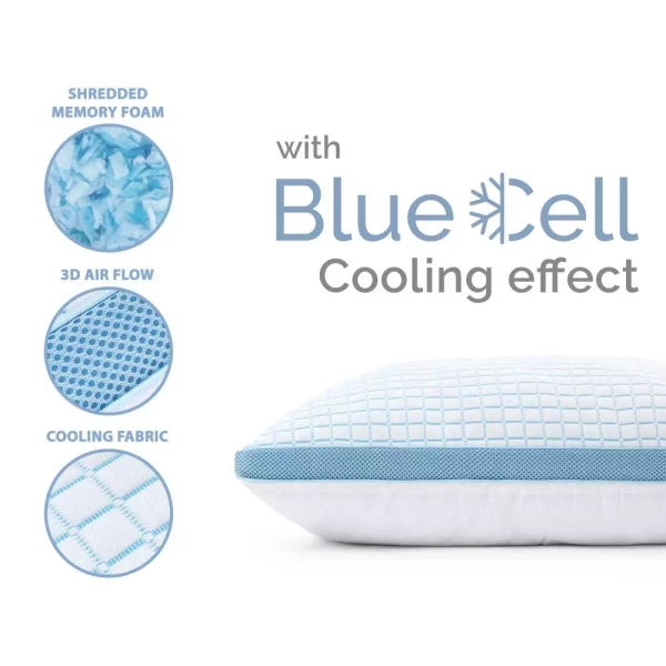 Jastuk od memorijske pjene za hlađenje 50x70 3D Blue Cell Tech