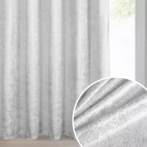 Baršunasta zavjesa sa sjajnim printom, 135x270 cm, traka - AVENA