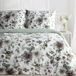 Posteljina 140x200 cm od pamučnog satena s cvjetnim uzorkom SPRING