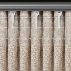 Bež zavjesa od šenil tkanine 140x270 cm traka - MEGI