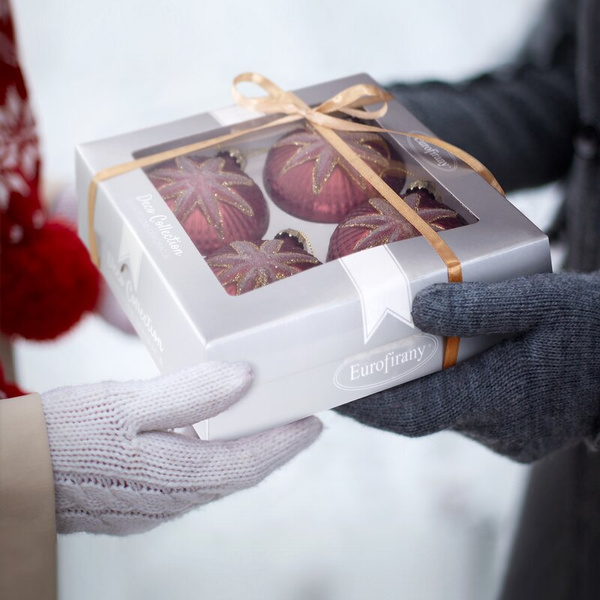 Staklena kugla za božićno drvce ∅ 8cm