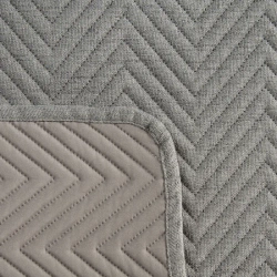 Prekrivač s lanenom strukturom prošiven metodom vrućeg prešanja u geometrijskom uzorku 200x220