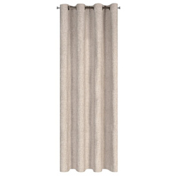 Zavjesa od mat tkanine s melange efektom, 140x250 cm, s ušicama - ADELINA