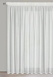 Gotova zavjesa 300x270 od šifona ukrašena printom mramora, zlatne ušice Hera