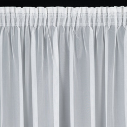 Bijela zavjesa s cvjetnom aplikacijom 140x270 cm AVRIL 