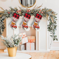 Božićna čarapa s trodimenzionalnom aplikacijom sobova Renne 28X50