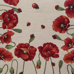 Goblen nadstolnjak 40x100 ukrašen tkanim cvjetnim motivom 