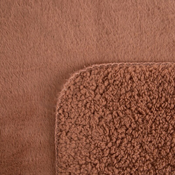 Zimska deka 170x210 cm, dvostrani prekrivač od ugodnog krzna i tkanine s uzorkom janjeće kože, NINA Premium