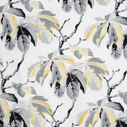 Zavjesa od mekog baršuna ukrašena printom listova kestena 140x250 Melisa