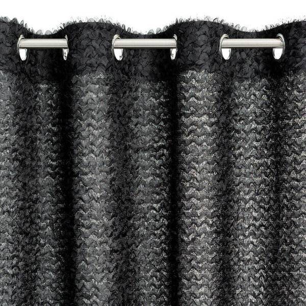 EVA MINGE gotova zavjesa 135x250 izrađena od šifona ukrašena moher koncem i suptilnim volanima TIFFANY 