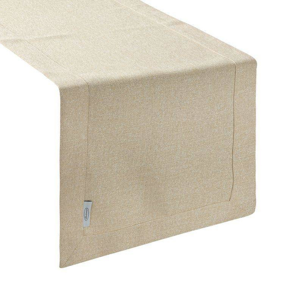 Trkač za stol zlatni s ukrasnim rubom i zlatnim koncem 40x180 Stella 1